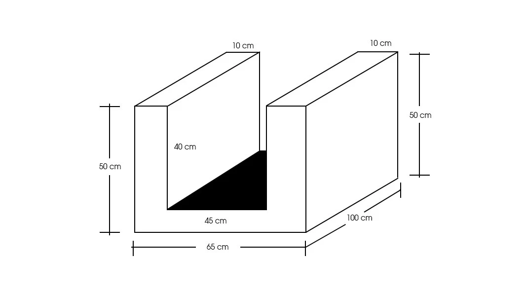 45 cm Beton U Kanalı