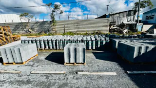 Memiş Beton Elemanları üretim ve stok sahası — üretim ve stok sahası genel görünümü