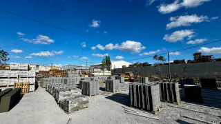 Memiş Beton Elemanları üretim ve stok sahası — üretim ve stok sahası genel görünümü