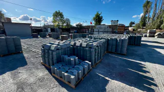 Memiş Beton Elemanları üretim ve stok sahası — üretim ve stok sahası genel görünümü