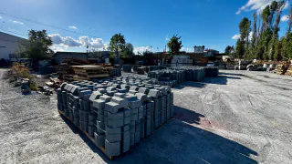 Memiş Beton Elemanları üretim ve stok sahası — üretim ve stok sahası genel görünümü