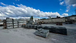 Memiş Beton Elemanları üretim ve stok sahası — üretim ve stok sahası genel görünümü